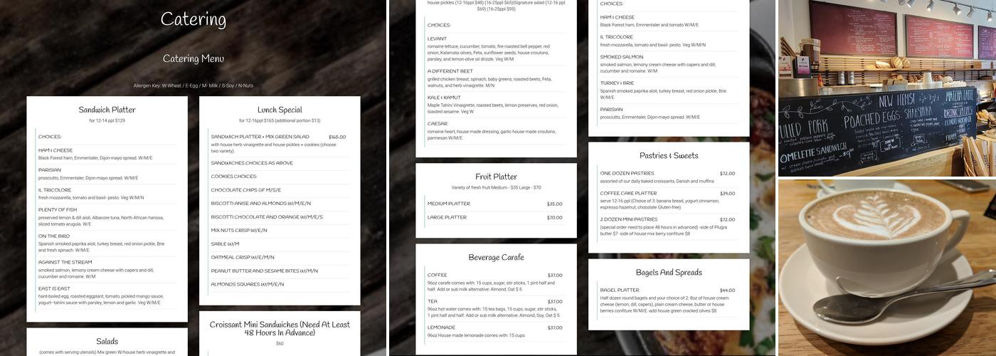 Bread Lounge Menu