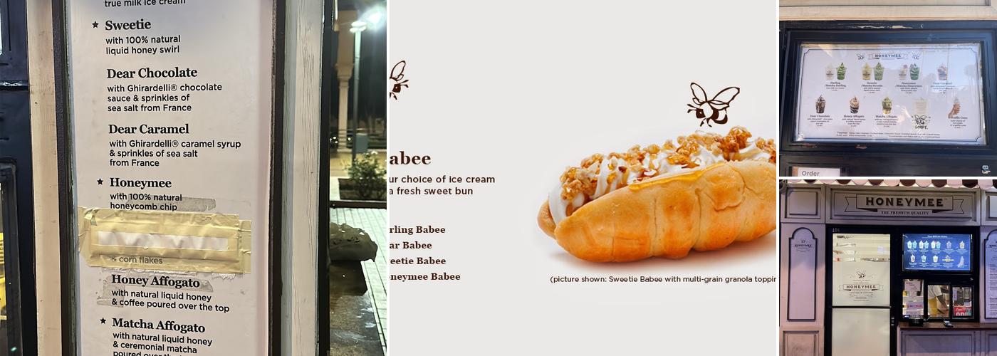 Honeymee Wilshire Menu