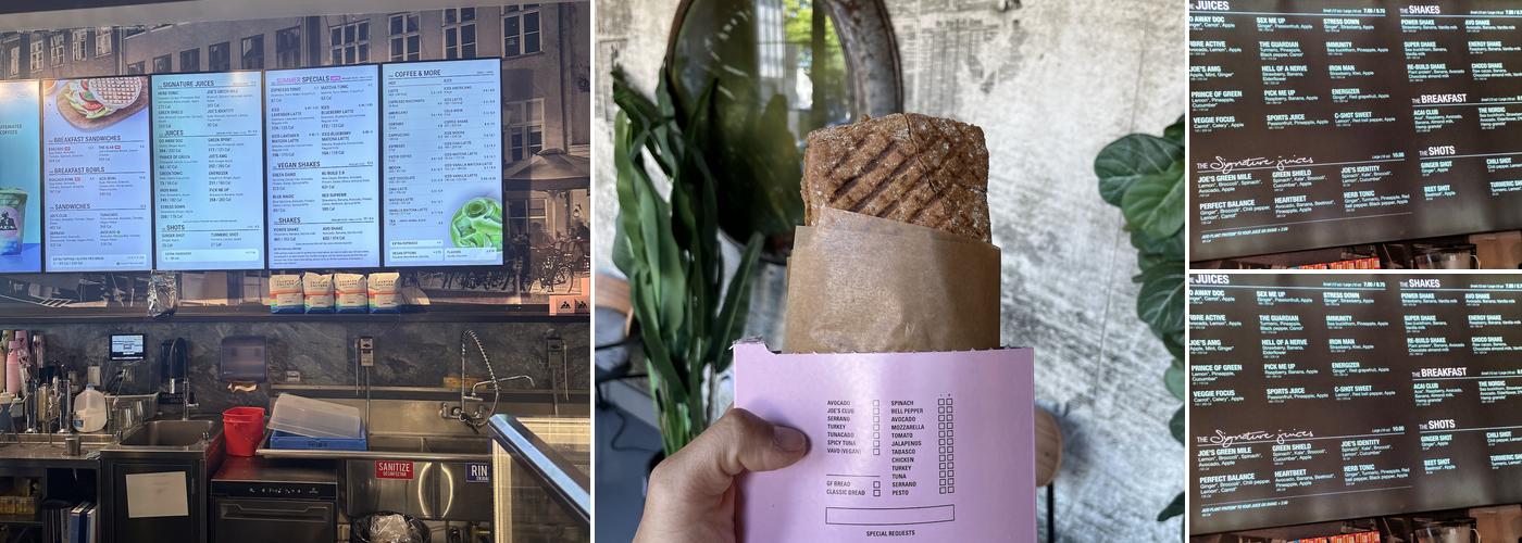 JOE & THE JUICE Menu