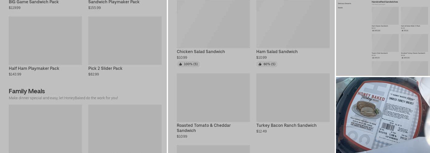 The Honey Baked Ham Company Menu