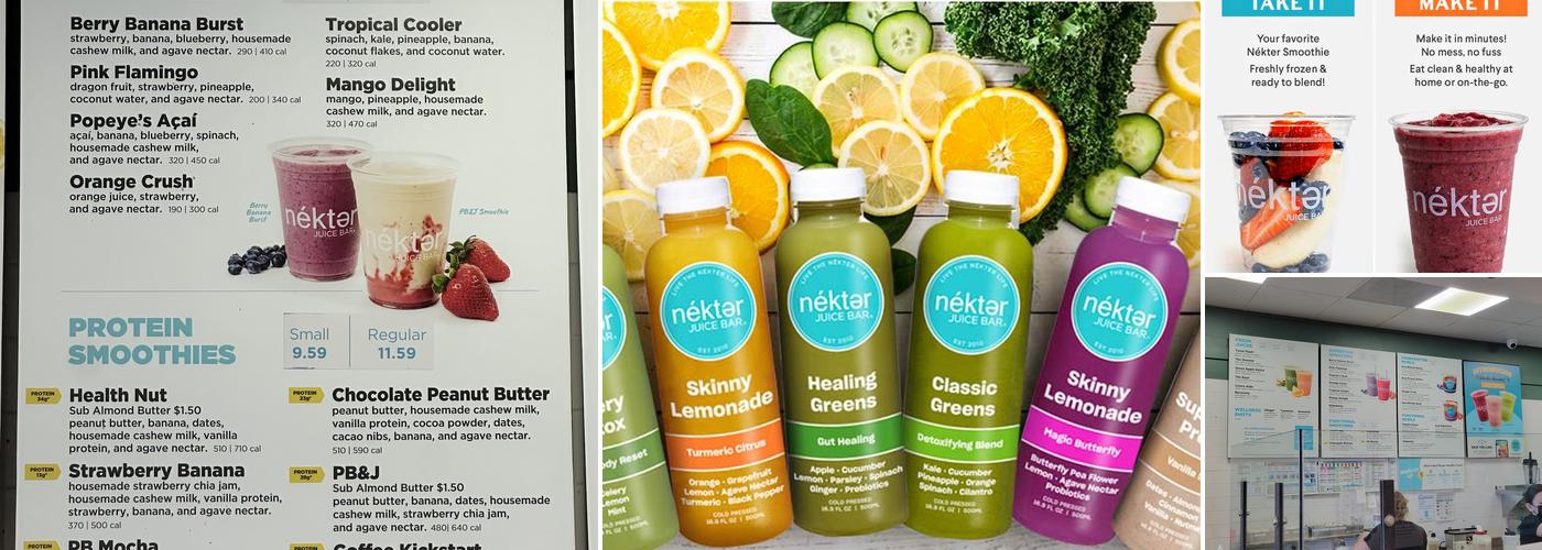 Nekter Juice Bar Menu