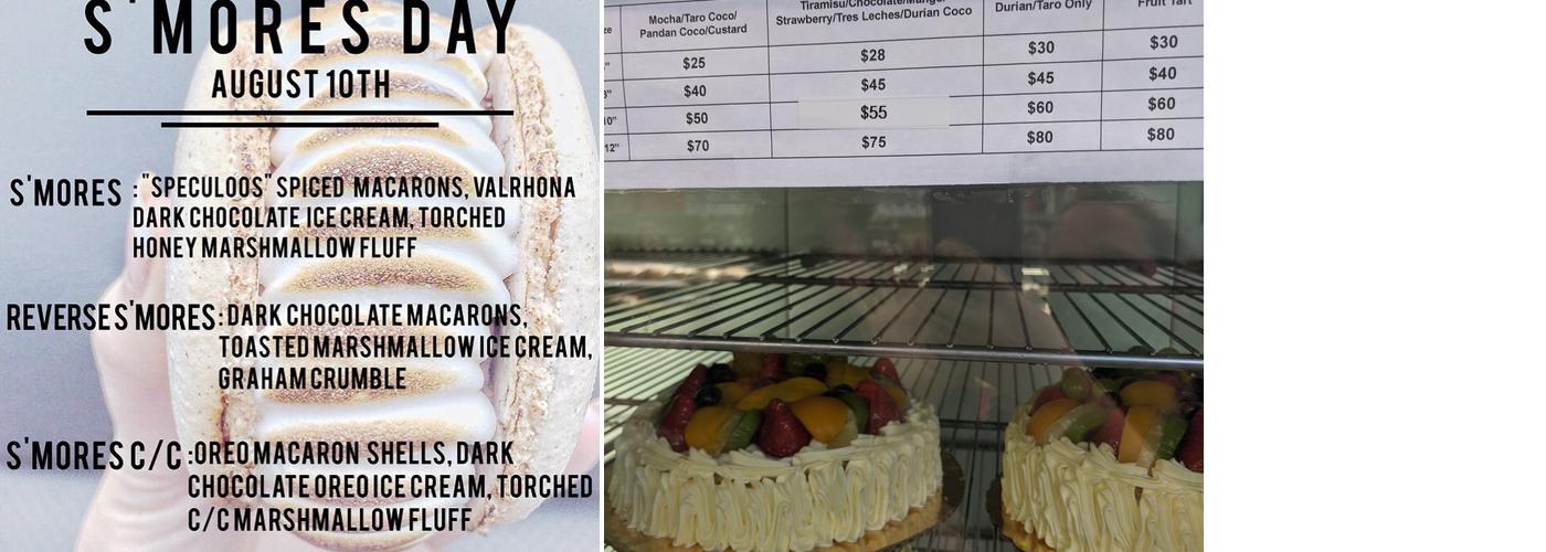 Van’s Bakery Menu