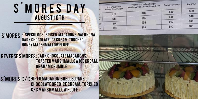 Van’s Bakery Menu
