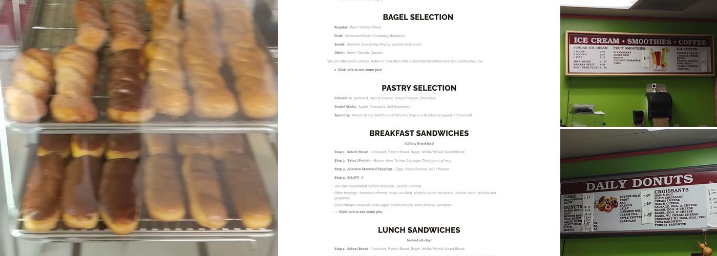 Daily Donuts Menu