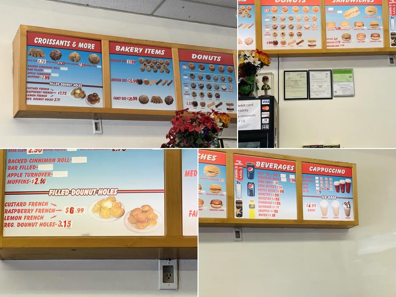 Christy's Donuts Menu