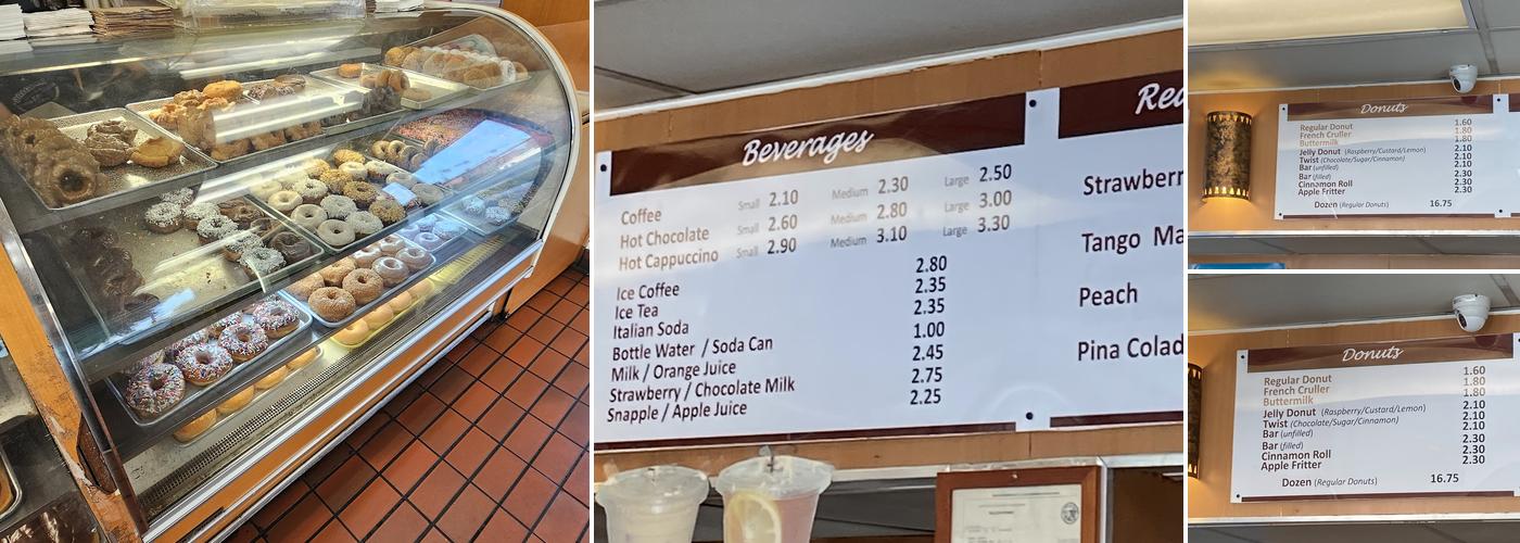 Happy Donuts Menu
