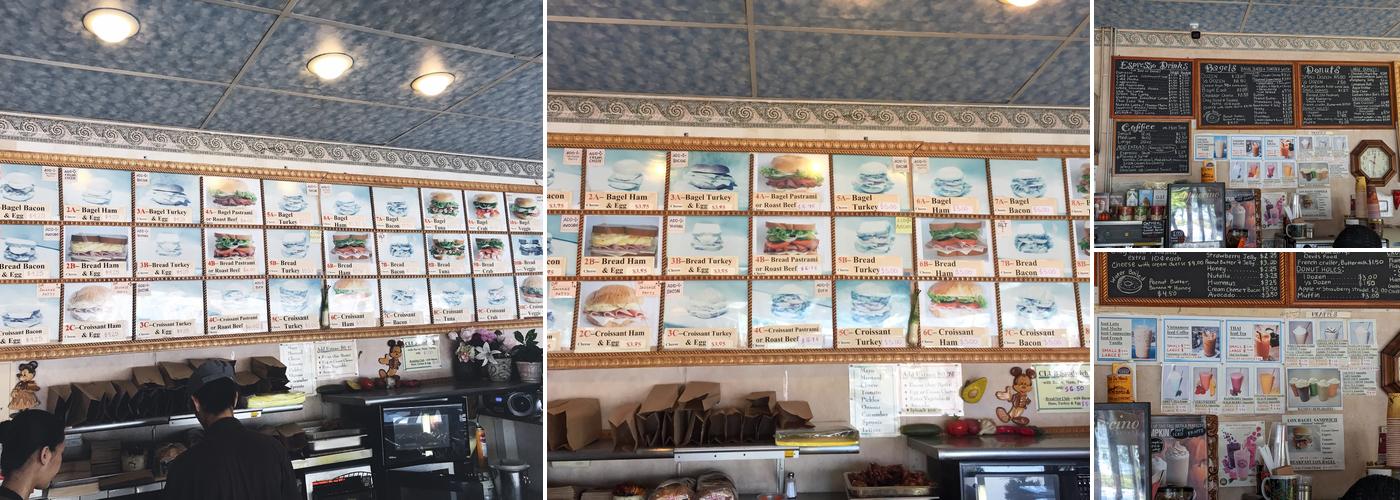 Bernal Bagel & Donut Menu