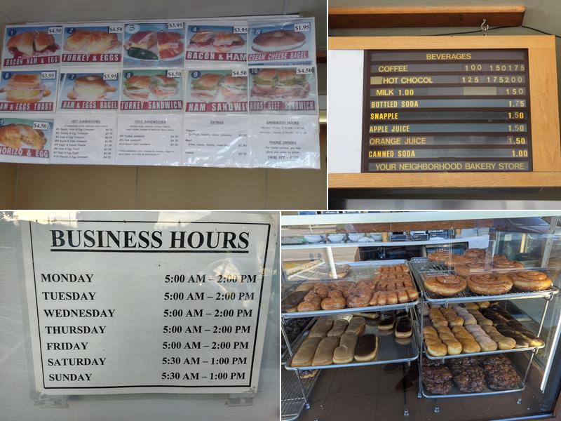 Bascom Donuts Menu