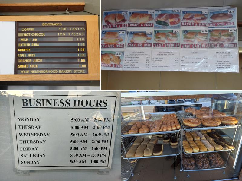 Bascom Donuts Menu