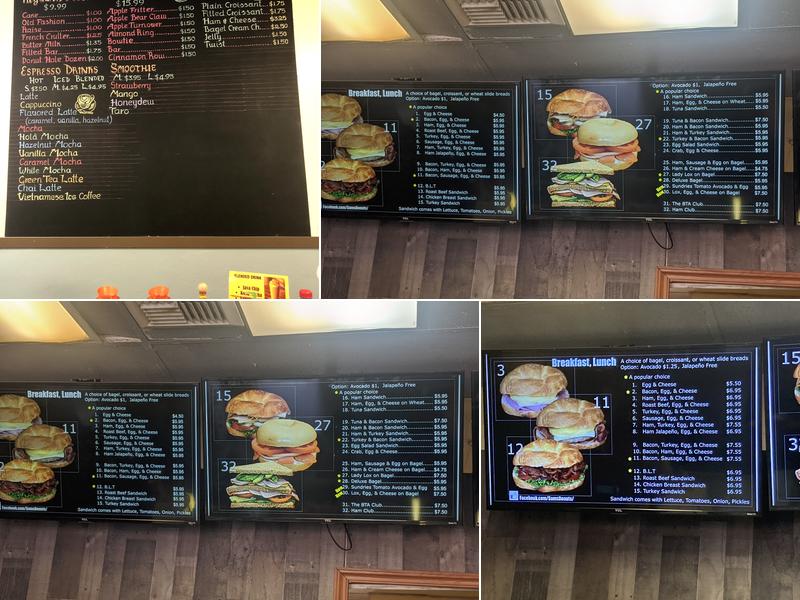 Sam's Donuts Menu