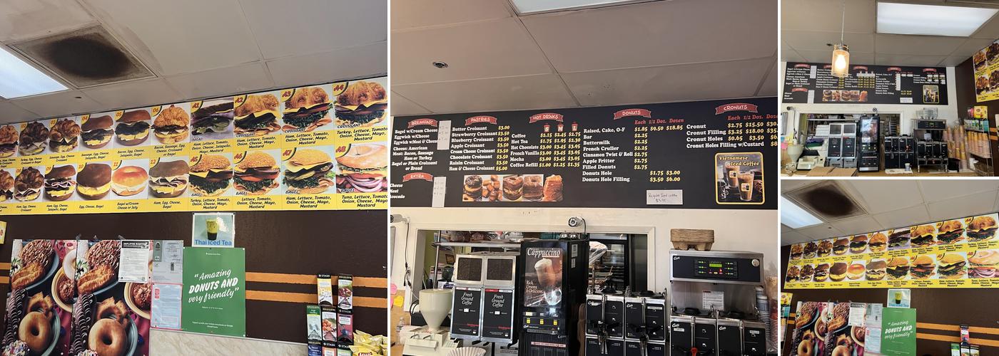 Manley’s Donut Shop Menu