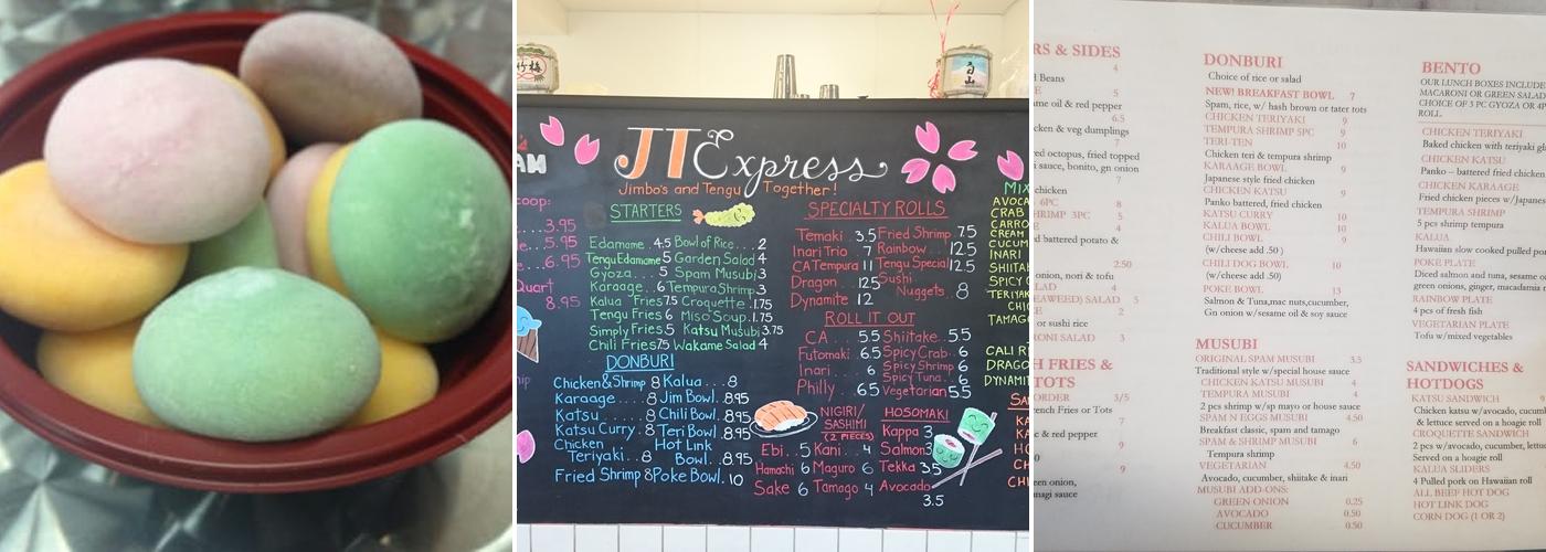 JT Express Menu