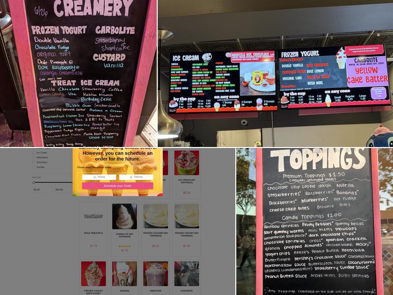 Willow Glen Creamery Menu