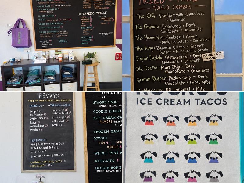 Rocko's Ice Cream Tacos Menu