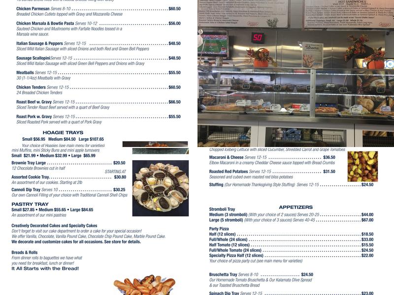 Liscio's Italian Bakery & Deli Menu