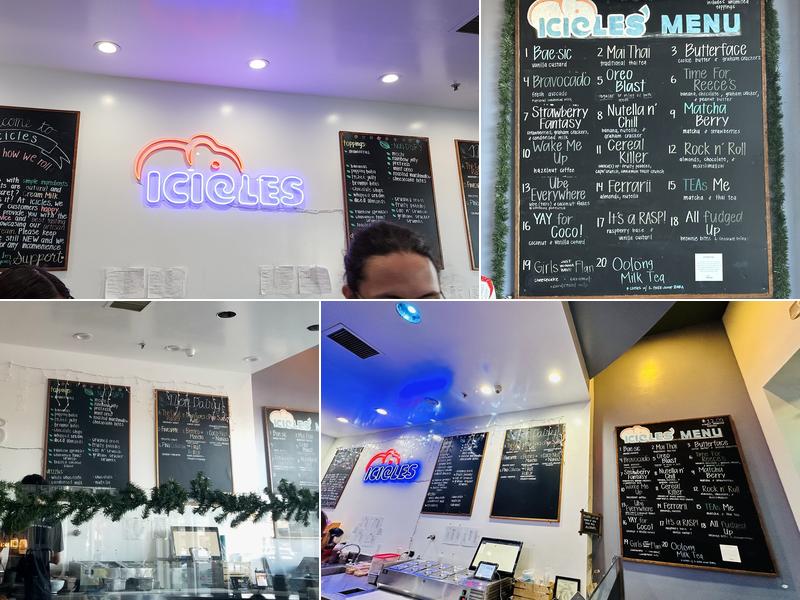Icicles Menu