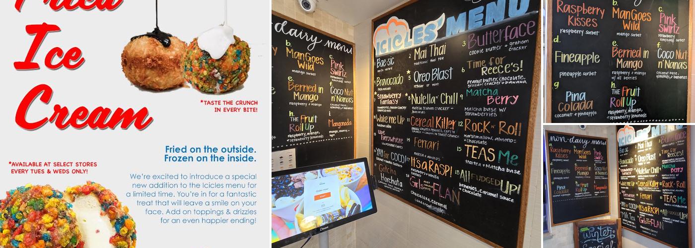 Icicles Menu