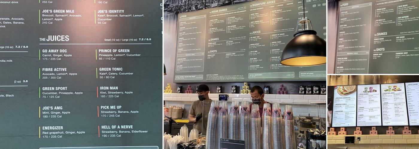 JOE & THE JUICE Menu
