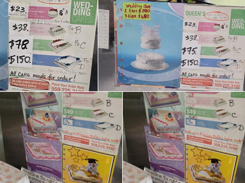 Queen’s Sandwiches & Cakes Menu