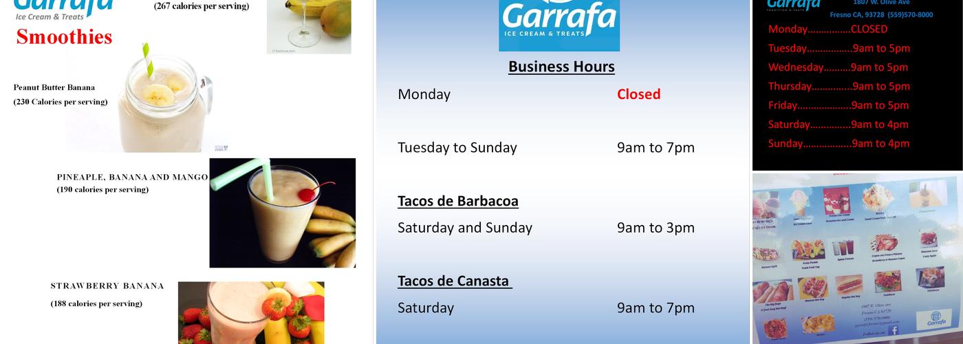 Garrafa Menu