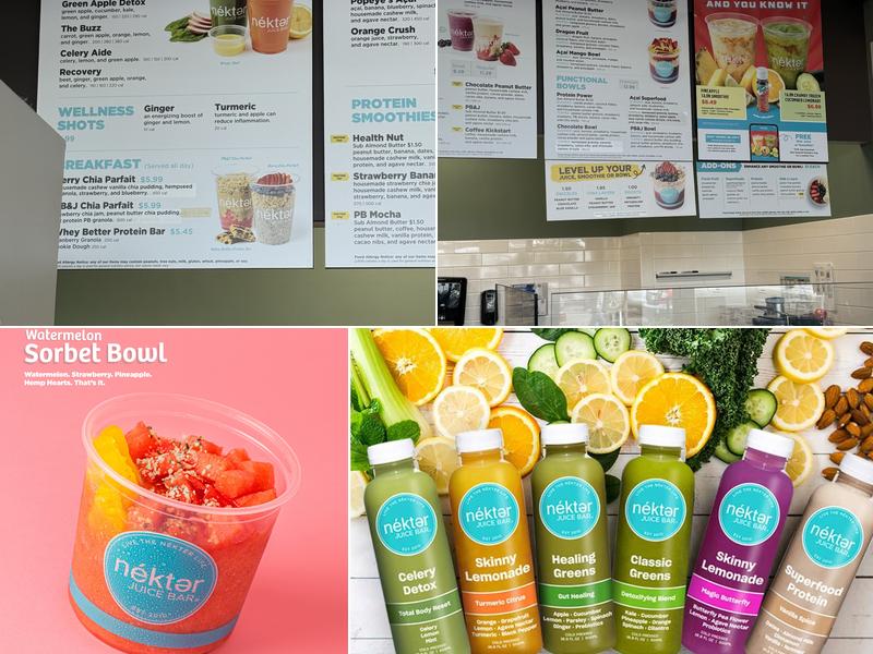 Nekter Juice Bar Menu