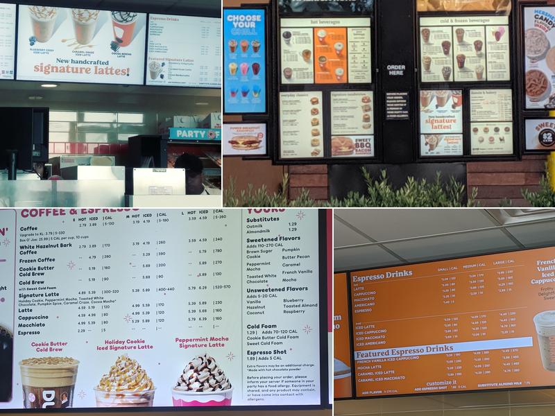 Dunkin' Menu
