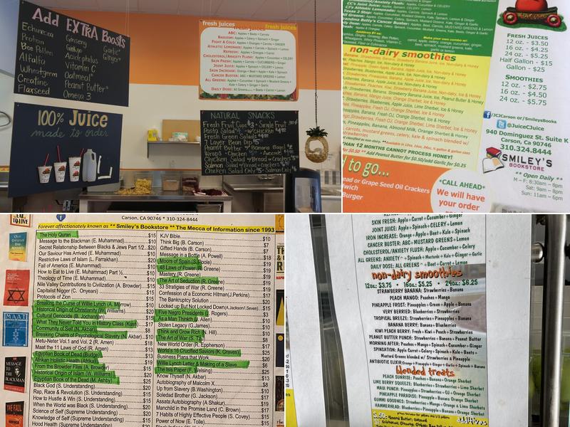 Juice-C-Juice Bar Menu