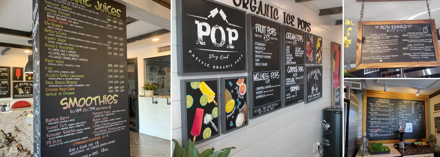 Simply O Organic Juice Bar Menu