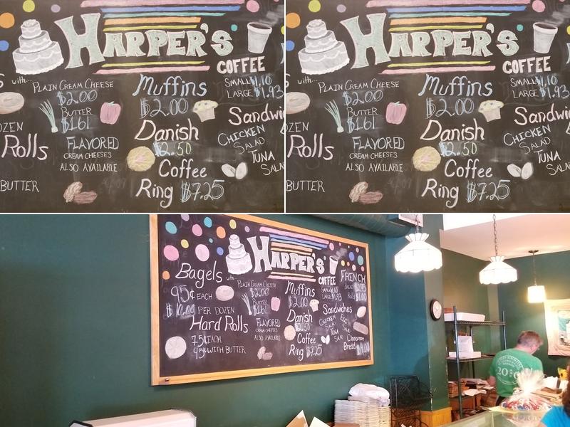 Harper's Bakery Menu