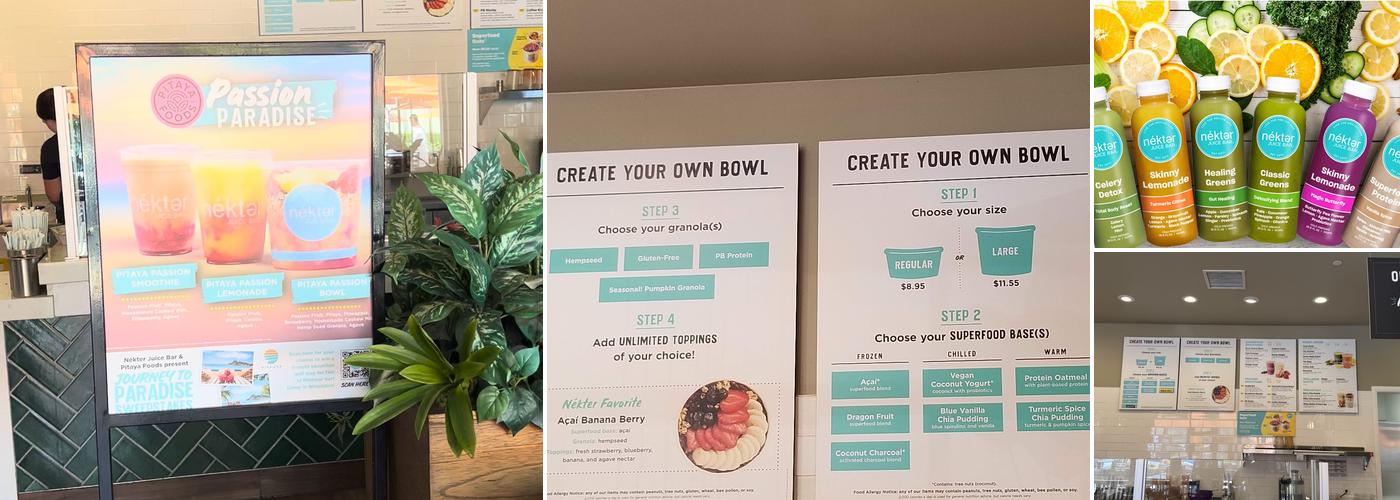 Nekter Juice Bar Menu