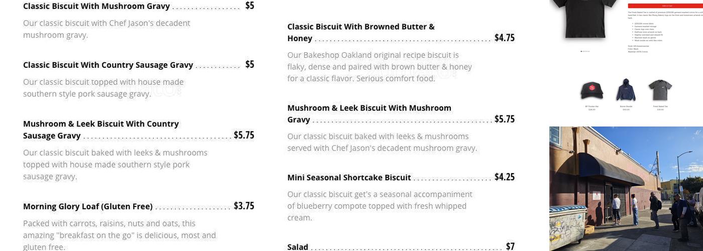 Bui Phong Bakery Menu