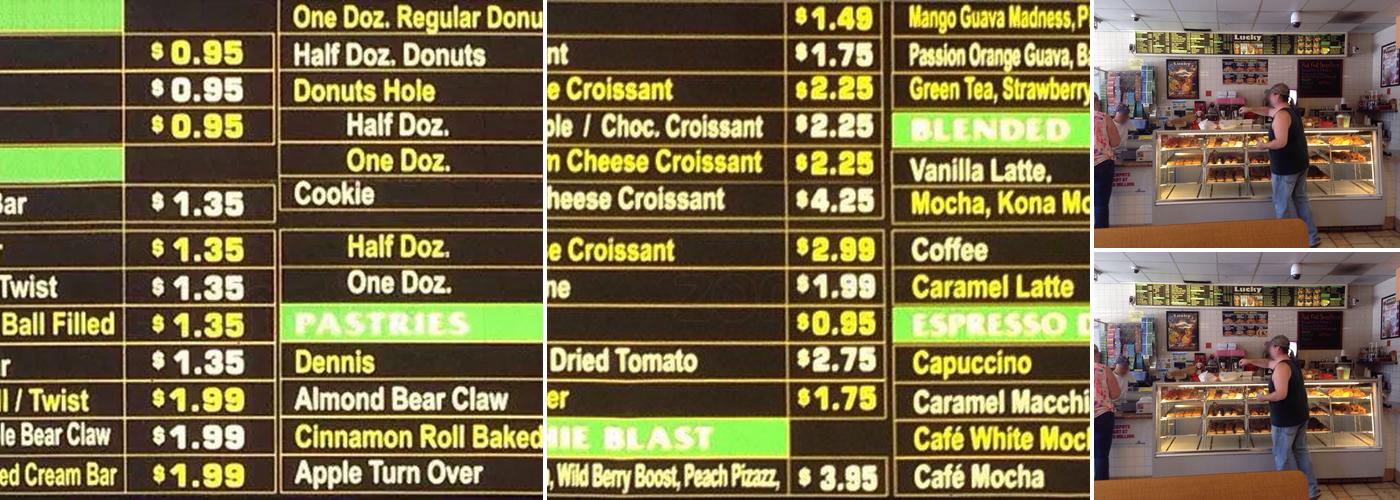 Lucky Donuts And Sandwiches Menu