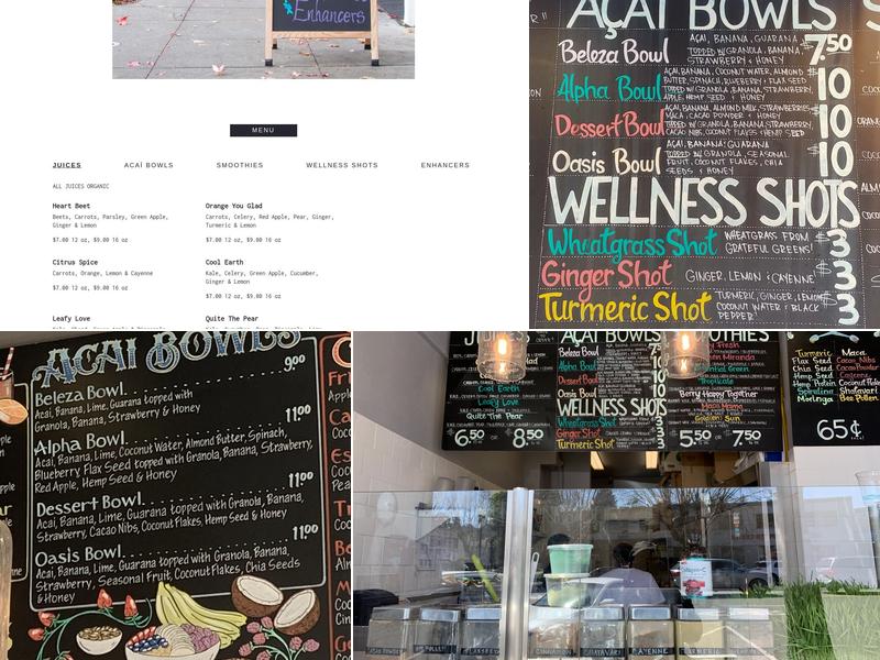 Main Squeeze Menu