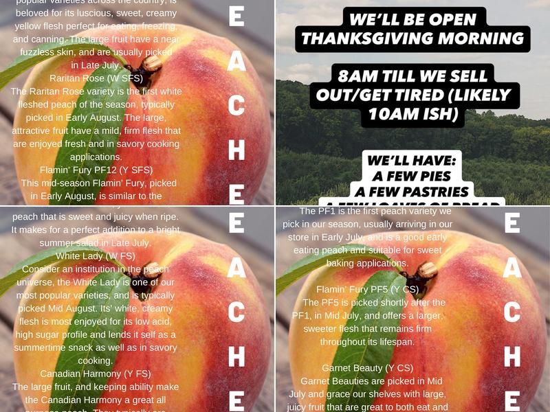 Windy Brow Farms Menu