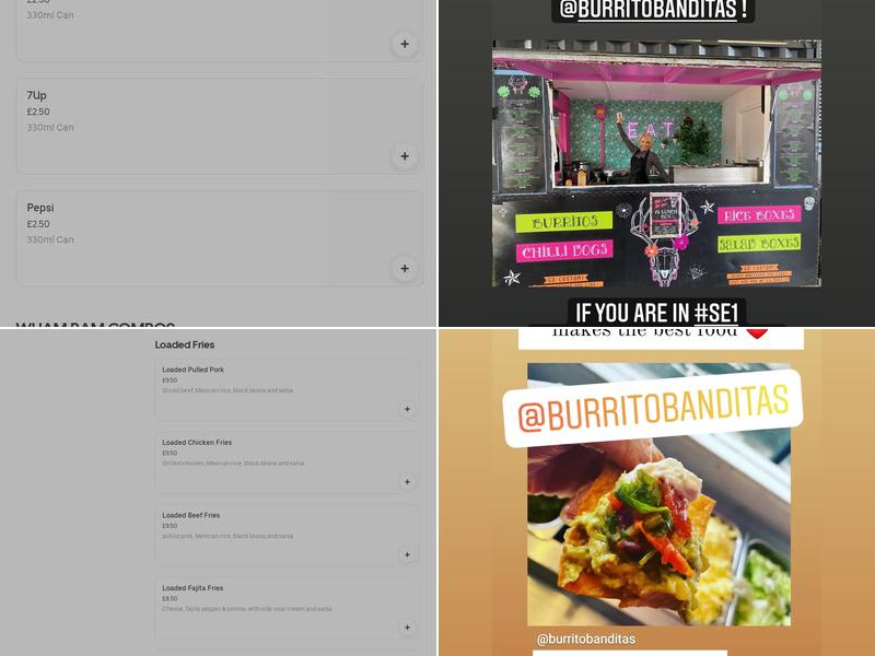 Burrito Banditas Menu