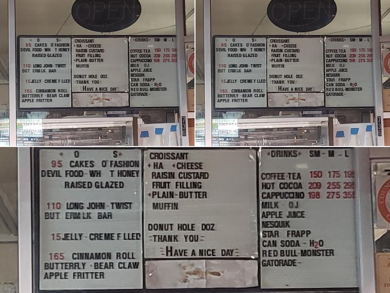 A K's Donuts Menu