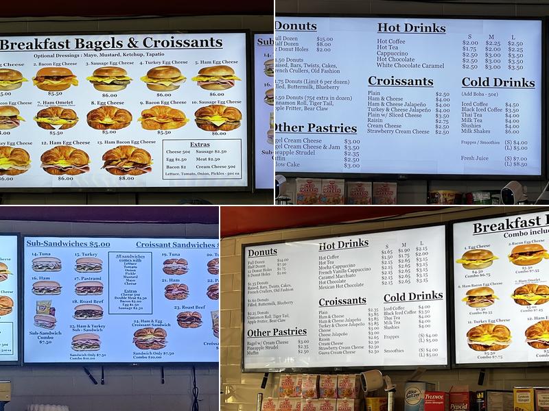 Donut Express Menu