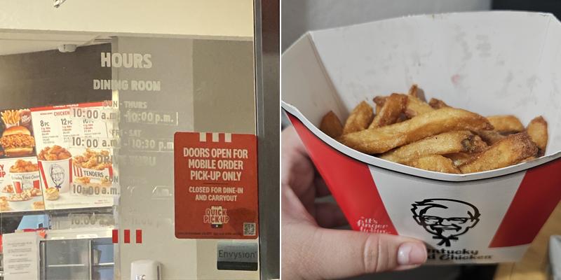 KFC Menu