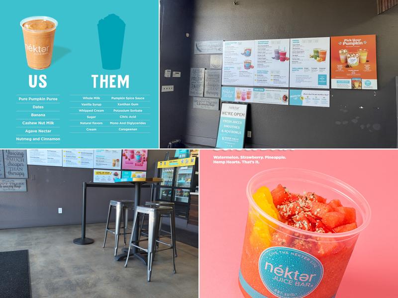 Nekter Juice Bar Menu