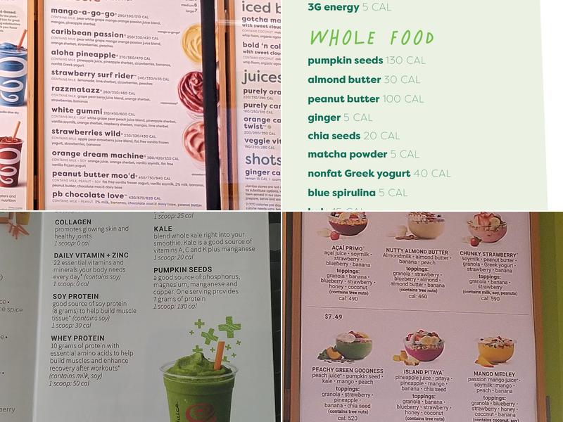 Jamba Menu