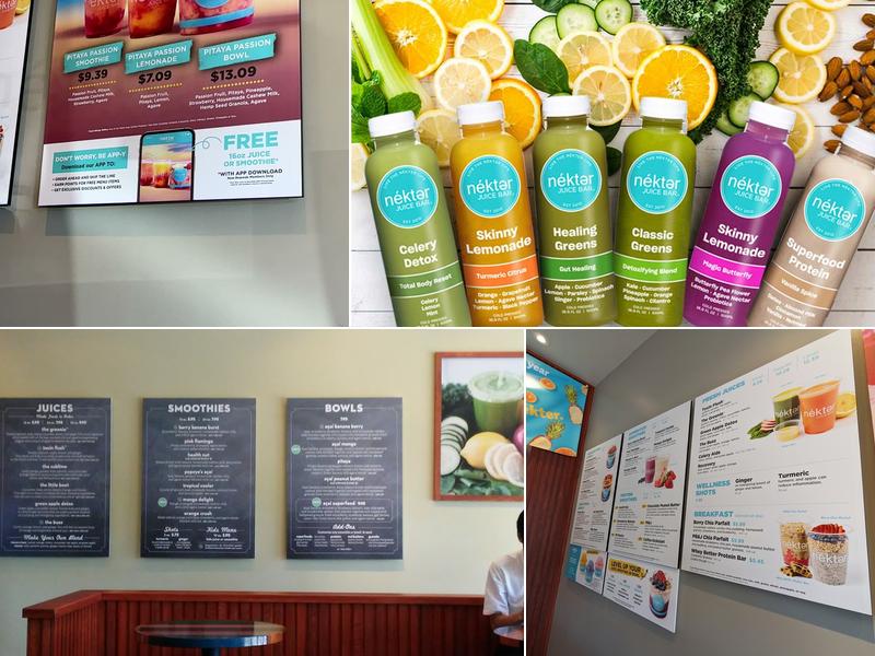Nekter Juice Bar Menu