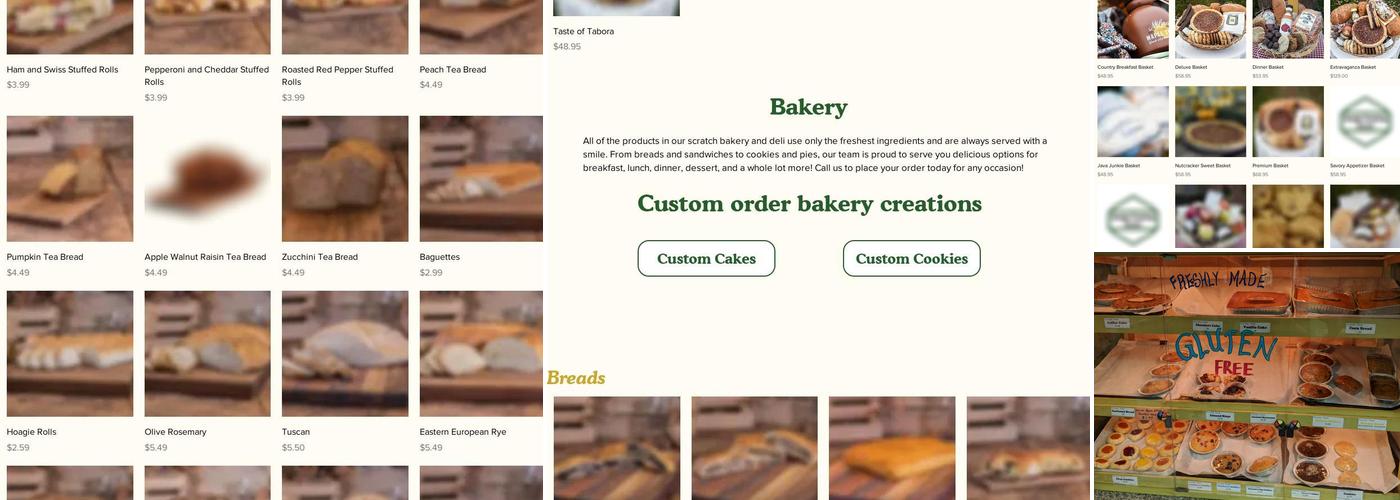 Tabora Farm & Orchard Menu