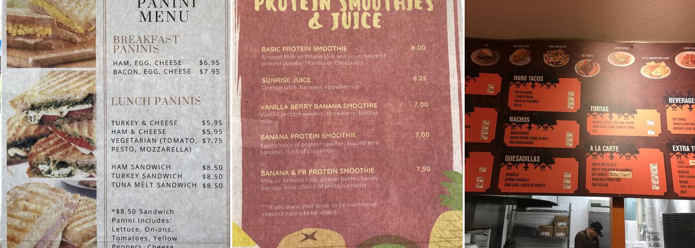 K's Donuts Menu