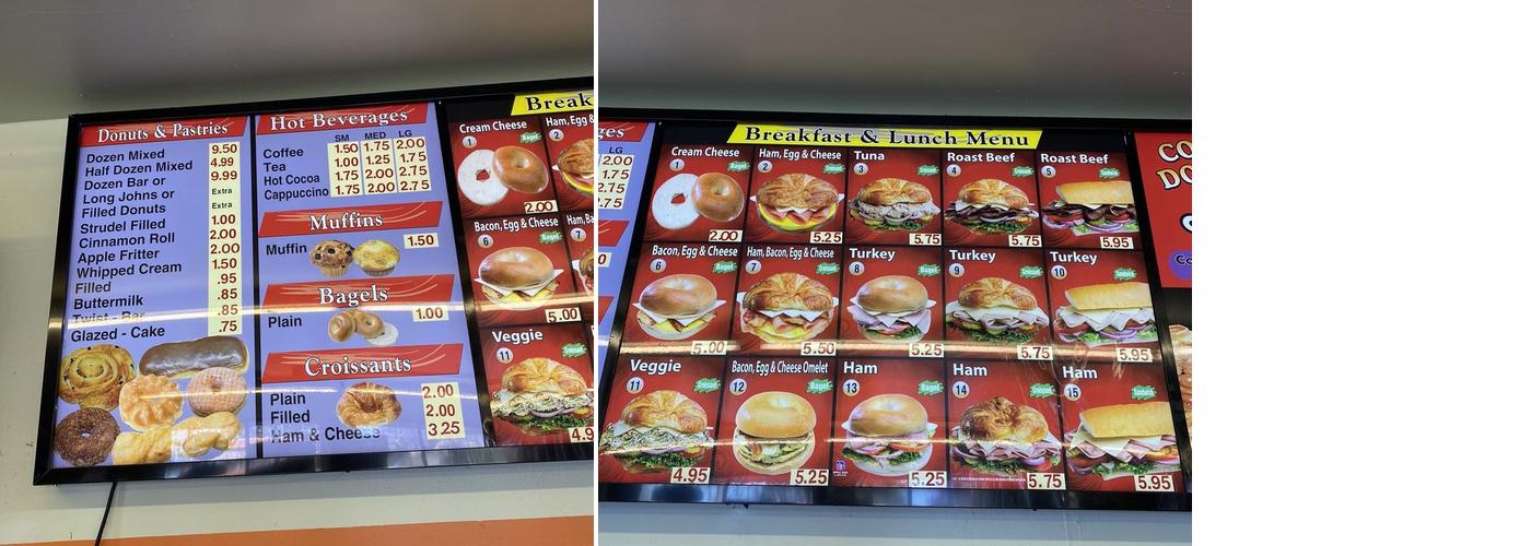 Savy Donuts Menu