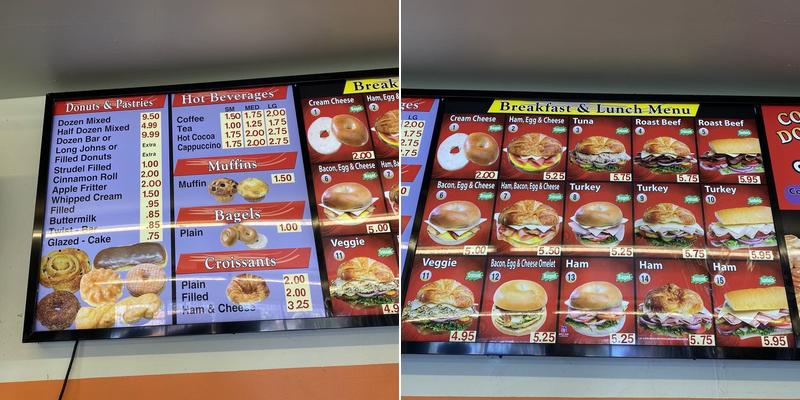 Savy Donuts Menu