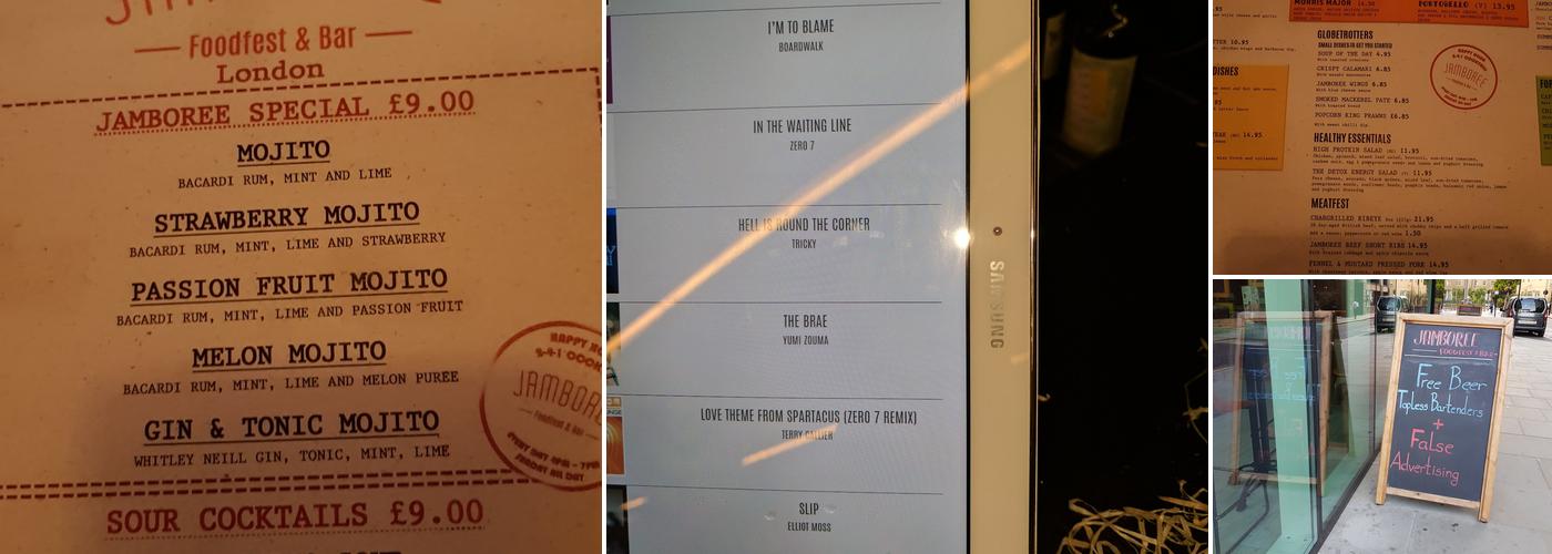 Jamboree Foodfest & Bar - Blackfriars Menu