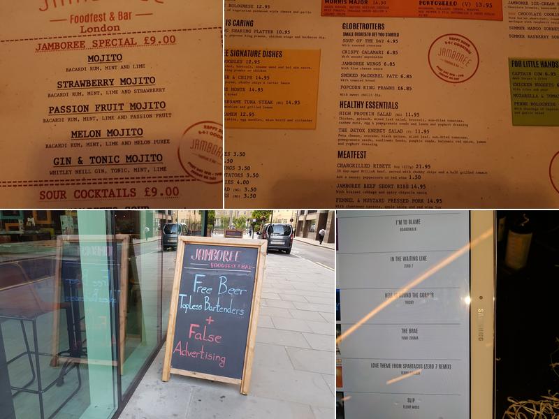 Jamboree Foodfest & Bar - Blackfriars Menu