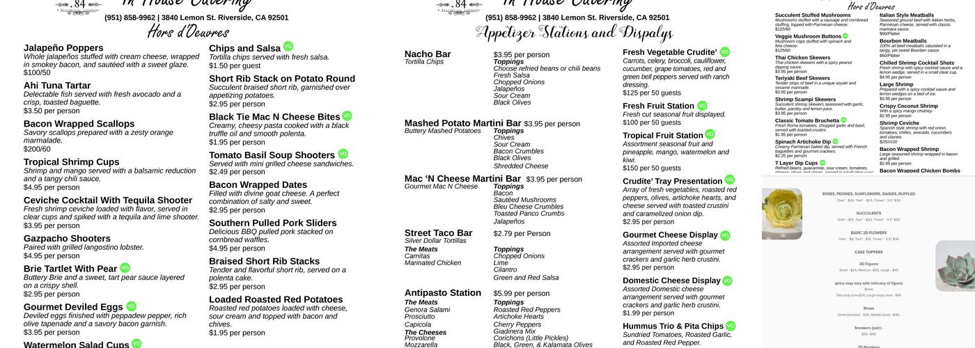 Sifted by Cyndi Menu