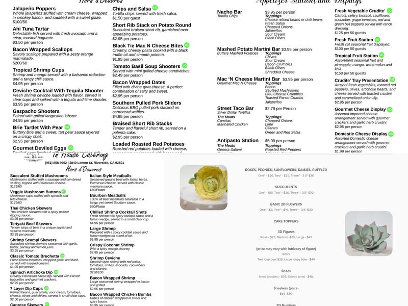 Sifted by Cyndi Menu