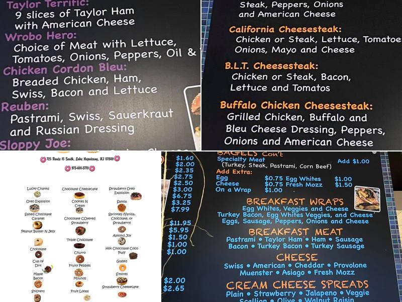 Donagels Bagels & Donut Cafe Menu